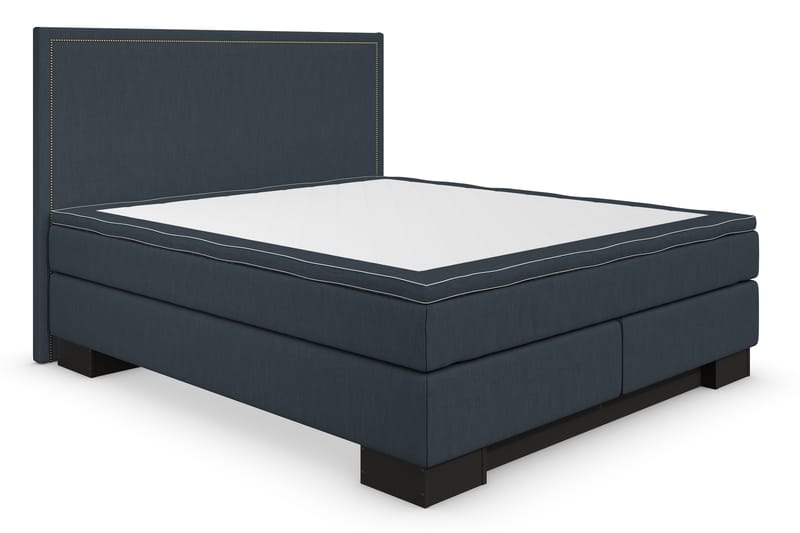 SINNEBO Sängpaket 180x200 SURI Sänggavel Rak Mörkblå - Komplett Sängpaket - Kontinentalsängar