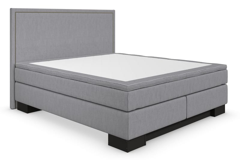 SINNEBO Sängpaket 180x210 + KYRAN Gavel Rak Ljusgrå - Möbler - Sovrum - Sängar - Komplett Sängpaket