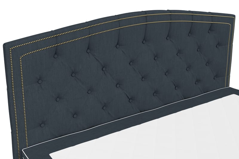 SINNEBO Sängpaket 180x210 SURI Sänggavel Svängd Mörkblå - Möbler - Sovrum - Sängar - Komplett Sängpaket