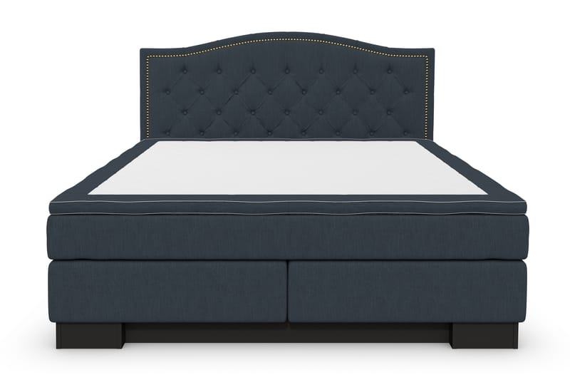 SINNEBO Sängpaket 180x210 SURI Sänggavel Topp Mörkblå - Komplett Sängpaket - Kontinentalsängar