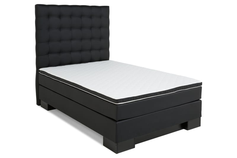 SINNEBO Sängpaket120 Svart PU Sockel - Komplett Sängpaket - Kontinentalsängar