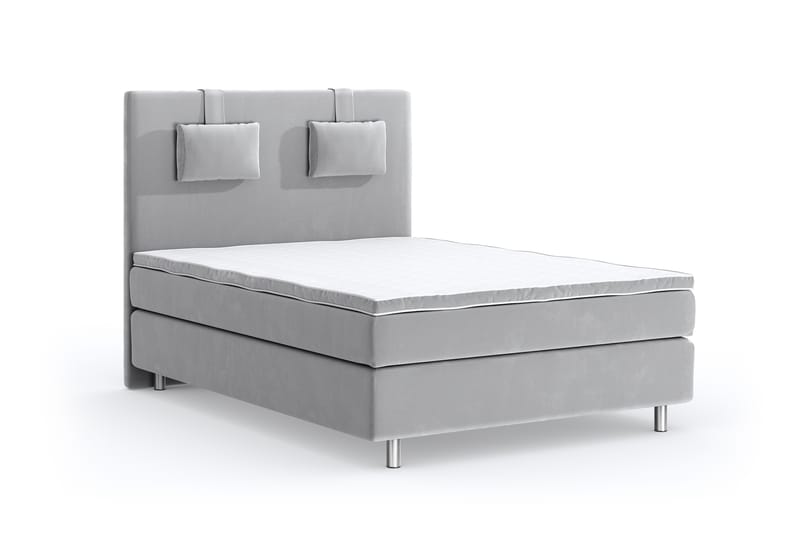 SINNEBO Velvet Sänkypaketti 120x200 - Ljusgrå - Möbler - Sovrum - Sängar - Komplett Sängpaket