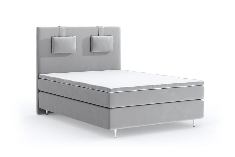 SINNEBO Velvet Sänkypaketti 120x200 - Ljusgrå - Möbler - Sovrum - Sängar - Komplett Sängpaket
