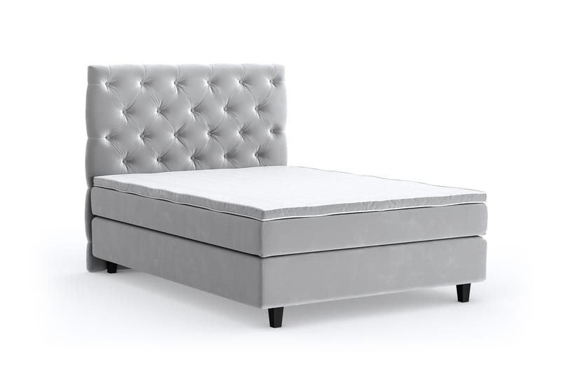 SINNEBO Velvet Sänkypaketti 120x200 - Ljusgrå - Möbler - Sovrum - Sängar - Komplett Sängpaket