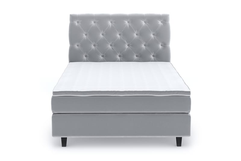 SINNEBO Velvet Sänkypaketti 120x200 - Ljusgrå - Möbler - Sovrum - Sängar - Komplett Sängpaket