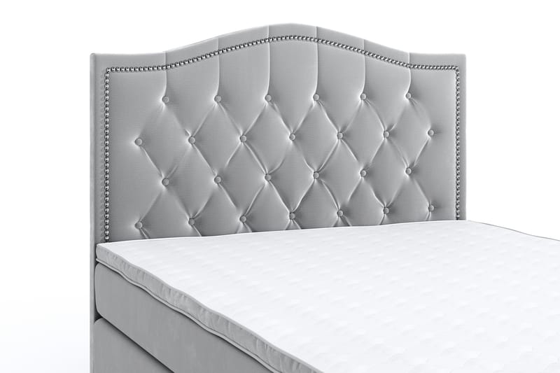 SINNEBO Velvet Sänkypaketti 120x200 - Ljusgrå - Möbler - Sovrum - Sängar - Komplett Sängpaket
