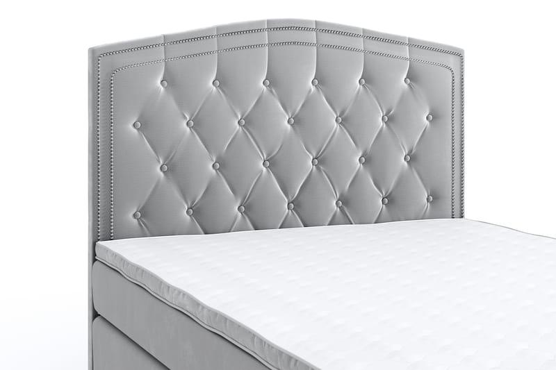 SINNEBO Velvet Sänkypaketti 120x200 - Ljusgrå - Möbler - Sovrum - Sängar - Komplett Sängpaket