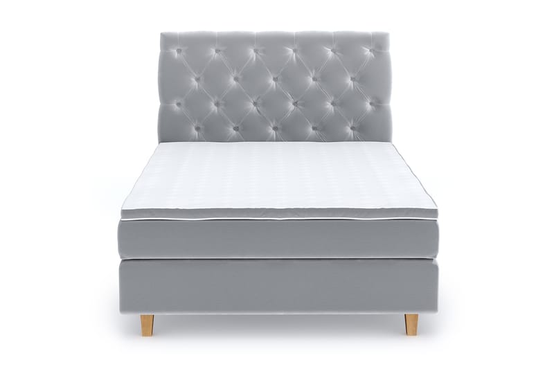 SINNEBO Velvet Sänkypaketti 120x200 - Ljusgrå - Möbler - Sovrum - Sängar - Komplett Sängpaket