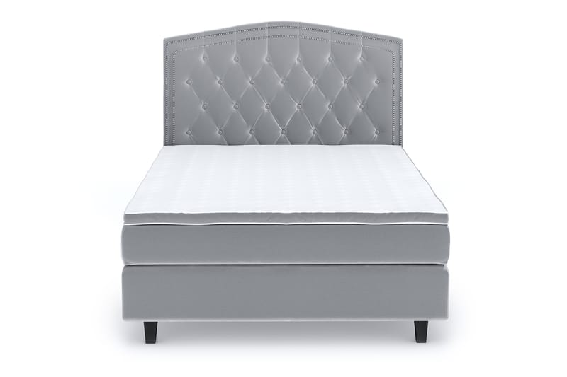 SINNEBO Velvet Sänkypaketti 120x200 - Ljusgrå - Möbler - Sovrum - Sängar - Komplett Sängpaket