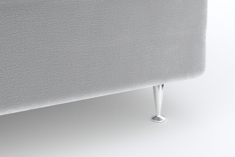 SINNEBO Velvet Sänkypaketti 140x200 - Ljusgrå - Möbler - Sovrum - Sängar - Komplett Sängpaket