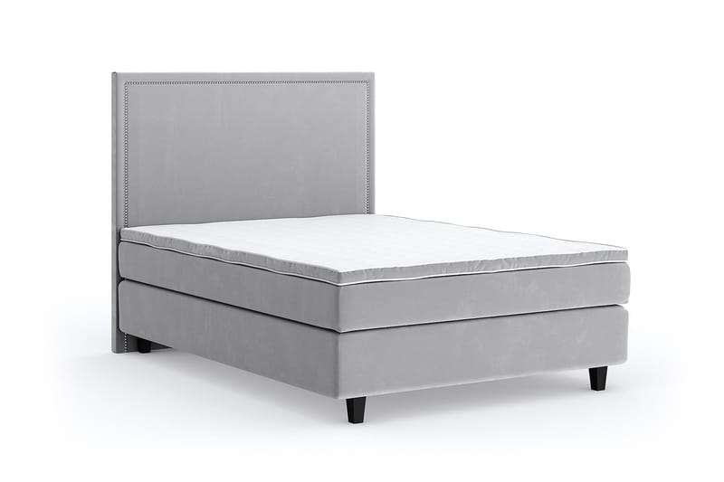 SINNEBO Velvet Sänkypaketti 140x200 - Ljusgrå - Möbler - Sovrum - Sängar - Komplett Sängpaket