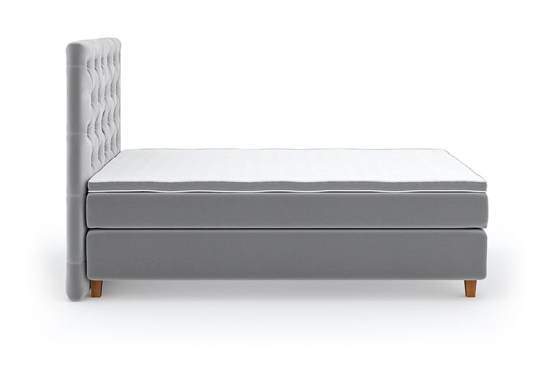 SINNEBO Velvet Sänkypaketti 140x200 - Ljusgrå - Möbler - Sovrum - Sängar - Komplett Sängpaket