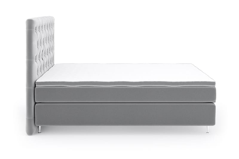 SINNEBO Velvet Sänkypaketti 160x200 - Ljusgrå - Möbler - Sovrum - Sängar - Komplett Sängpaket