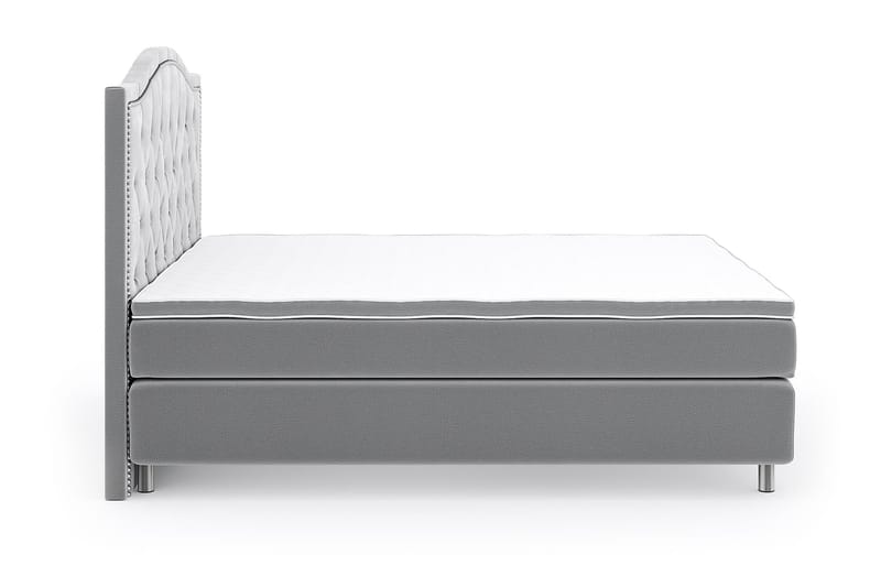 SINNEBO Velvet Sänkypaketti 160x200 - Ljusgrå - Möbler - Sovrum - Sängar - Komplett Sängpaket