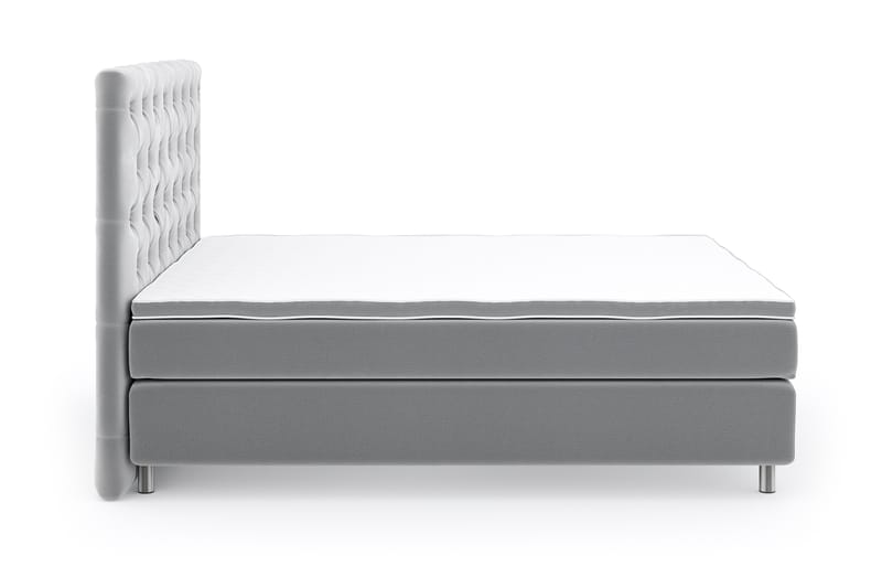 SINNEBO Velvet Sänkypaketti 180x200 - Ljusgrå - Möbler - Sovrum - Sängar - Komplett Sängpaket