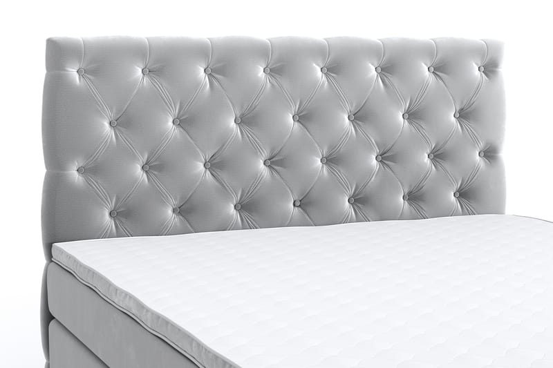 SINNEBO Velvet Sänkypaketti 180x200 - Ljusgrå - Möbler - Sovrum - Sängar - Komplett Sängpaket