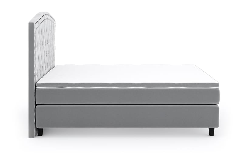 SINNEBO Velvet Sänkypaketti 180x200 - Ljusgrå - Möbler - Sovrum - Sängar - Komplett Sängpaket