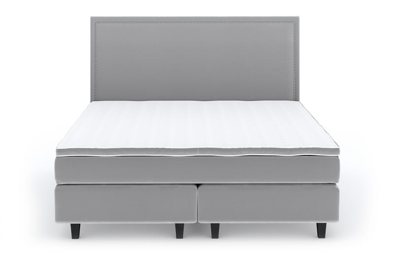 SINNEBO Velvet Sänkypaketti 180x200 - Ljusgrå - Möbler - Sovrum - Sängar - Komplett Sängpaket