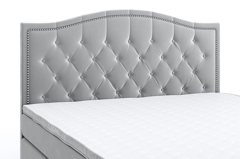 SINNEBO Velvet Sänkypaketti 180x200 - Ljusgrå - Möbler - Sovrum - Sängar - Komplett Sängpaket