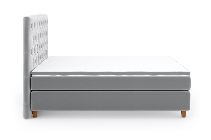 SINNEBO Velvet Sänkypaketti 180x200 - Ljusgrå - Möbler - Sovrum - Sängar - Komplett Sängpaket