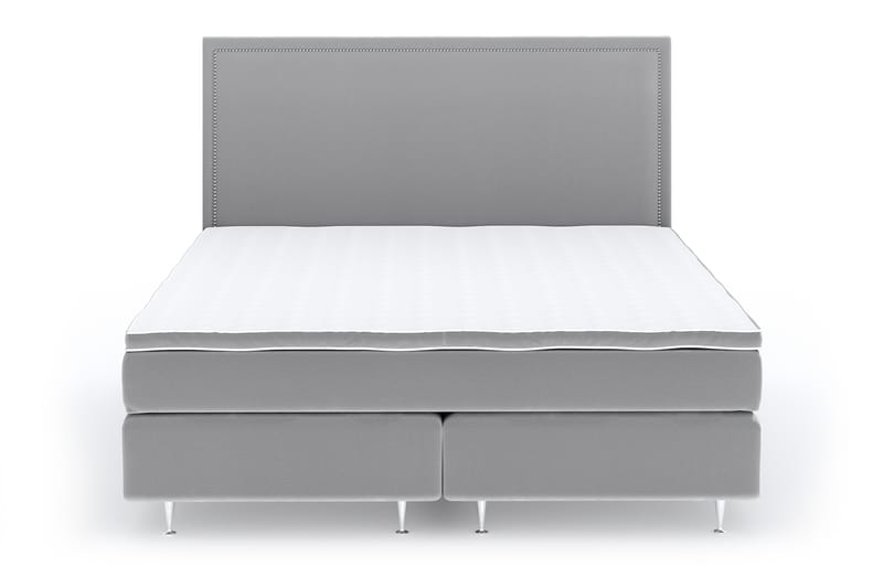 SINNEBO Velvet Sänkypaketti 180x200 - Ljusgrå - Möbler - Sovrum - Sängar - Komplett Sängpaket
