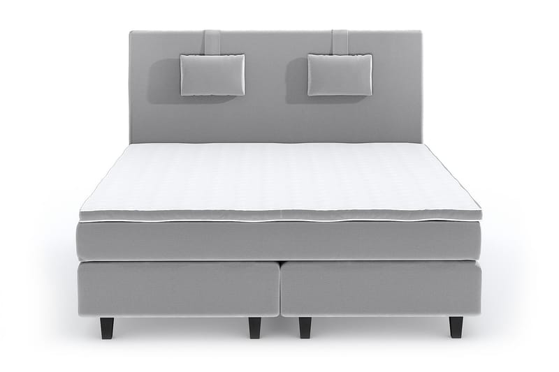 SINNEBO Velvet Sänkypaketti 210x210 - Ljusgrå - Kontinentalsängar - Komplett Sängpaket