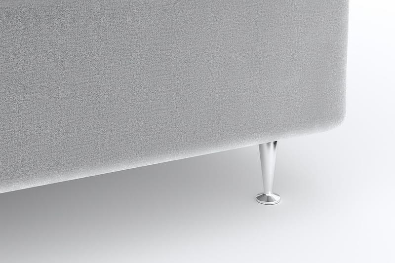 SINNEBO Velvet Sänkypaketti 210x210 - Ljusgrå - Möbler - Sovrum - Sängar - Komplett Sängpaket