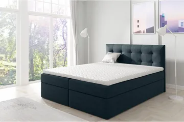 Skaftå Kontinentalsäng 120x200 Svart/Blå/Grå/Vit - Svart/Blå/Grå/Vit - Möbler - Sovrum - Sängar - Kontinentalsängar