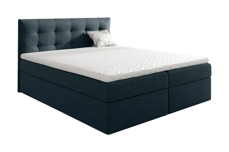 Skaftå Kontinentalsäng 120x200 Svart/Blå/Grå/Vit - Svart/Blå/Grå/Vit - Möbler - Sovrum - Sängar - Kontinentalsängar