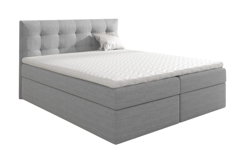 Skaftå Kontinentalsäng 120x200 Svart/Grå/Vit - Svart/Grå/Vit - Möbler - Sovrum - Sängar - Kontinentalsängar