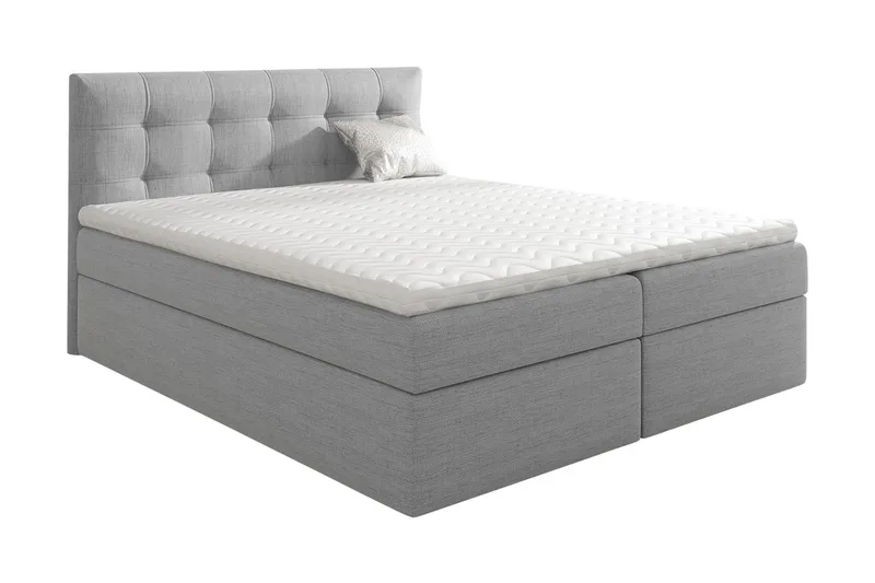 Skaftå Kontinentalsäng 140x200, Svart/Grå/Vit