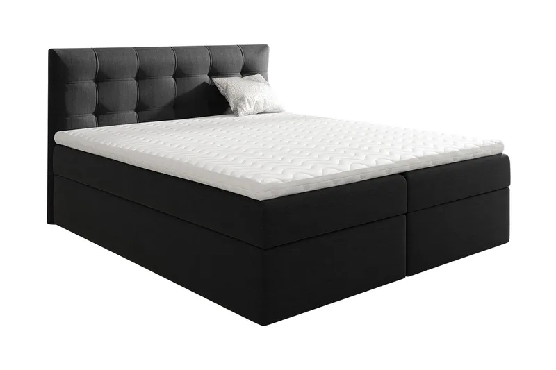 Skaftå Kontinentalsäng 180x200 Svart/Vit - Svart/Vit - Möbler - Sovrum - Sängar - Kontinentalsängar