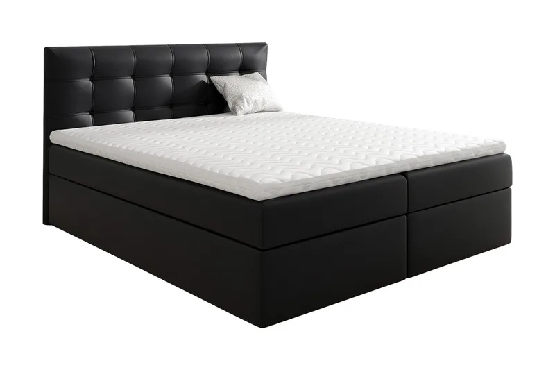 Skaftå Kontinentalsäng 180x200 Svart/Vit, Svart/Vit