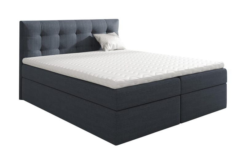 Skaftå Kontinentalsäng 200x200 cm - Svart/Grå/Vit - Möbler - Sovrum - Sängar - Kontinentalsängar