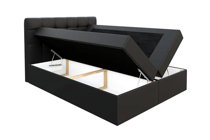 Skaftå Kontinentalsäng 200x200 cm - Svart/Vit - Möbler - Sovrum - Sängar - Kontinentalsängar