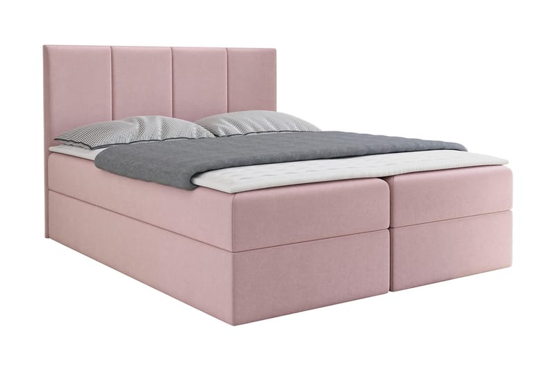 SKUMPERUD Kontinentalsäng 140x200 cm + Bäddmadrass Rosa - Möbler - Sovrum - Sängar - Kontinentalsängar