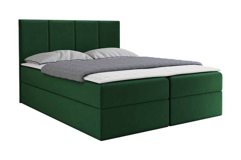 SKUMPERUD Kontinentalsäng 160x200 cm + Bäddmadrass Grön - Möbler - Sovrum - Sängar - Kontinentalsängar