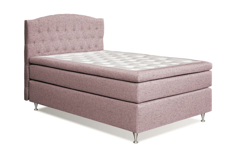 STACIA Kontinentalsäng 140x200 Fast Rosa - Rosa - Möbler - Sovrum - Sängar - Kontinentalsängar