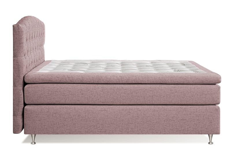 STACIA Kontinentalsäng 140x200 Fast Rosa - Rosa - Möbler - Sovrum - Sängar - Kontinentalsängar