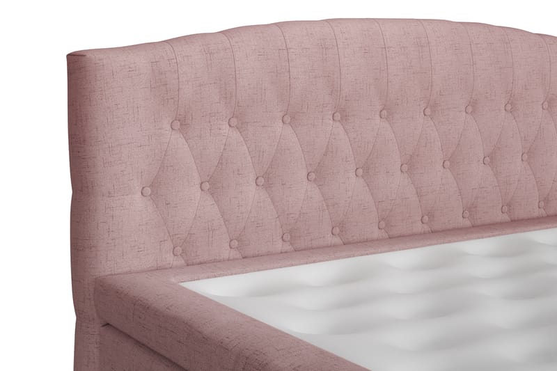 STACIA Kontinentalsäng 140x200 Fast Rosa - Rosa - Möbler - Sovrum - Sängar - Kontinentalsängar