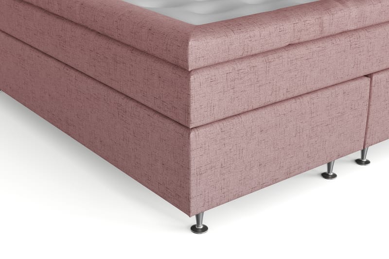 STACIA Kontinentalsäng 140x200 Fast Rosa - Rosa - Möbler - Sovrum - Sängar - Kontinentalsängar