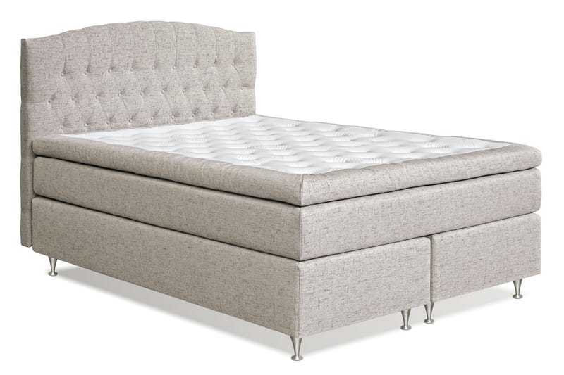 STACIA Kontinentalsäng 160x200 Fast Beige - Beige - Möbler - Sovrum - Sängar - Kontinentalsängar