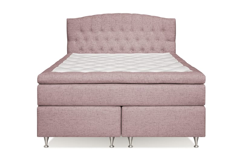 STACIA Kontinentalsäng 160x200 Fast Rosa - Rosa - Möbler - Sovrum - Sängar - Kontinentalsängar