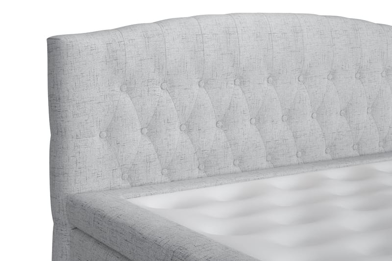 STACIA Kontinentalsäng 160x200 Medium Ljusgrå - Ljusgrå - Möbler - Sovrum - Sängar - Kontinentalsängar