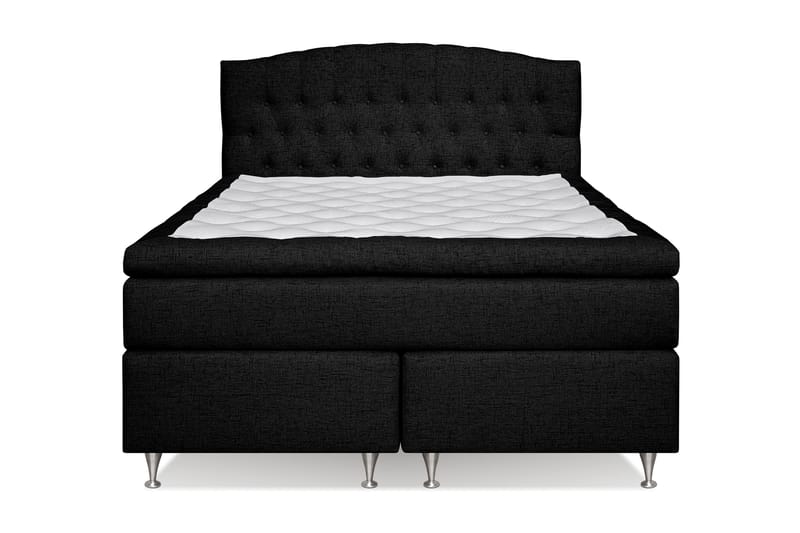 STACIA Kontinentalsäng 160x200 Medium Svart - Svart - Möbler - Sovrum - Sängar - Kontinentalsängar