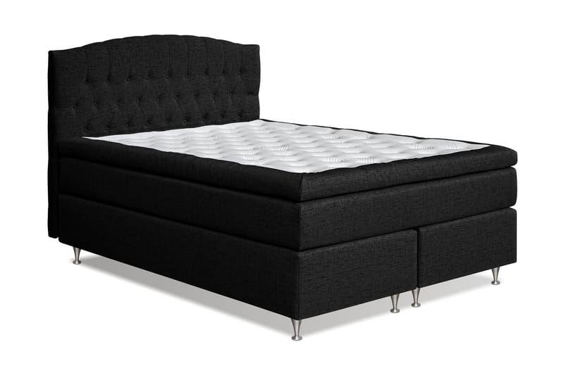 STACIA Kontinentalsäng 160x200 Medium Svart - Svart - Möbler - Sovrum - Sängar - Kontinentalsängar