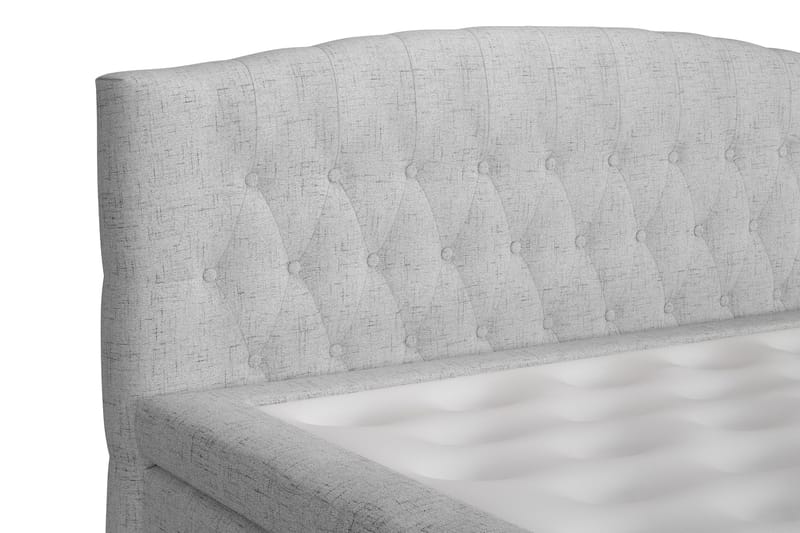 STACIA Kontinentalsäng 180x200 Fast Ljusgrå - Ljusgrå - Möbler - Sovrum - Sängar - Kontinentalsängar
