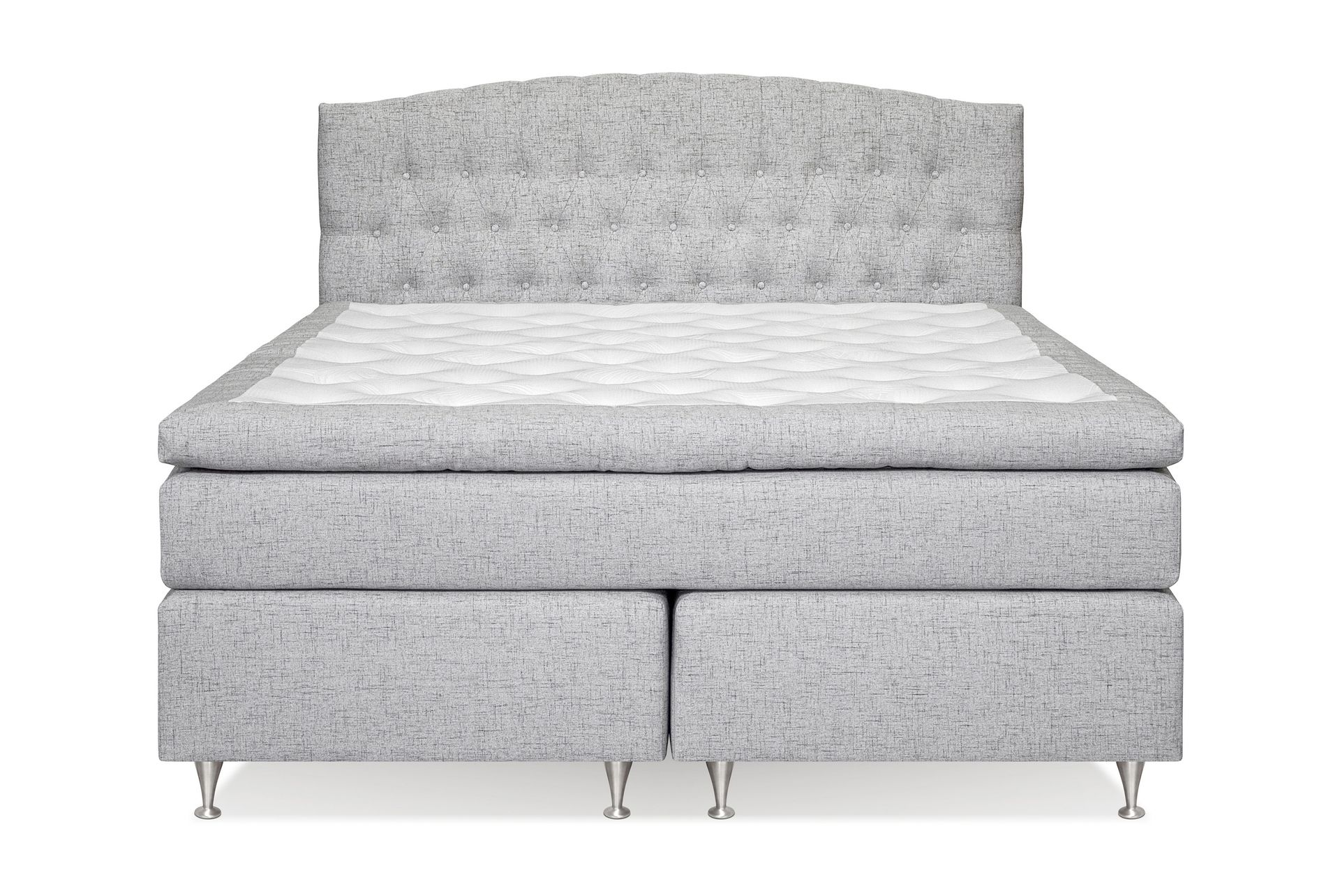 STACIA Kontinentalsäng 180x200 Fast/Medium Ljusgrå - Ljusgrå - Möbler - Sovrum - Sängar - Kontinentalsängar