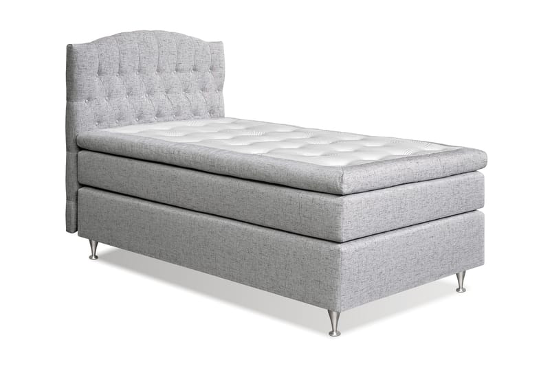 STACIA Sängpaket 120x200 Fast Ljusgrå - Möbler - Sovrum - Sängar - Komplett Sängpaket