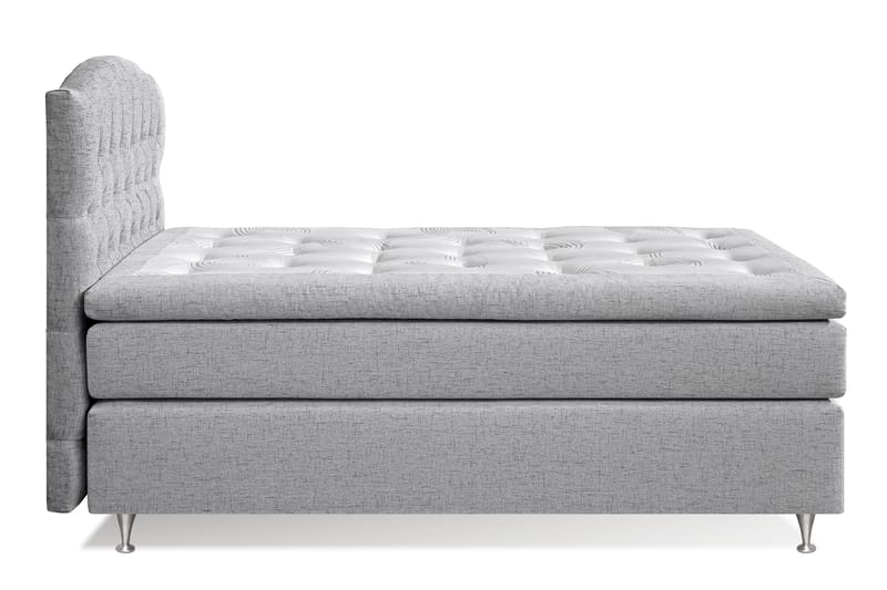 STACIA Sängpaket 120x200 Fast Ljusgrå - Möbler - Sovrum - Sängar - Komplett Sängpaket